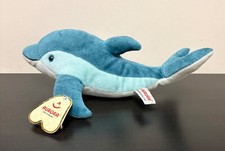 Aurora Blue Dolphin Plush Stuffed Animal Toy 12" Soft Polyester 50062