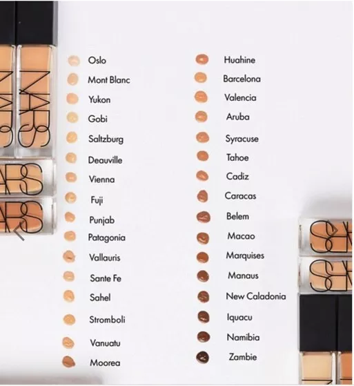 Nars foundation shades deals
