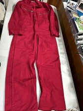 Red Kap Mens Coveralls 36 RG Red Mechanic 