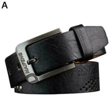 Classic Men's Leather Belt Casual Pin Buckle Waist Strap Belts Waistband D6D0