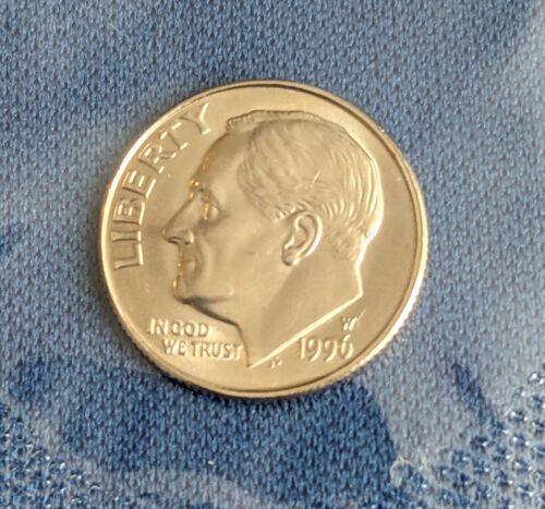 Moneda de diez centavos Roosevelt - 1996 con - prueba como - FSB - GEM BU - ver fotos - Imagen 1 de 5