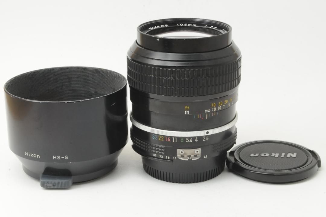Nikon Ai Nikkor 105mm f2.5 Telephoto MF Lens F Mount From Nikon Ai Nikkor 105mm f2.5 Telephoto MF Lens F Mount From