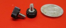 Plastic Black Stainless Thumb Screw, 3/8" Head Dia. x 6-32 x 1/4" Length, 25 Pc