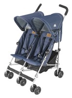 Maclaren Twin Triumph Buggy Denim Indigo Maclaren Twin Triumph Buggy Denim Indigo