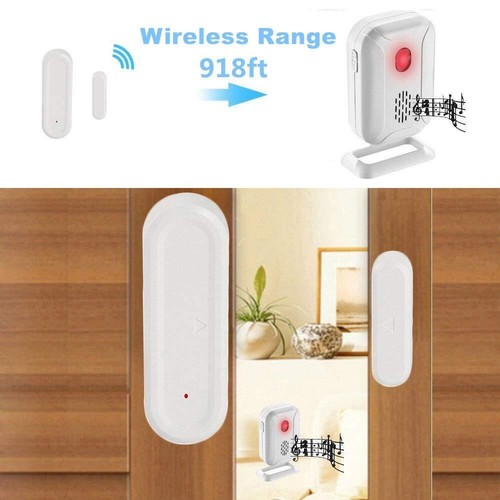 Wireless Magnetic Sensor Home Shop Welcome Door Bell Alarm Burglar Anti-thief - Bild 8 von 12