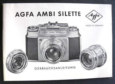 BEDIENUNGSANLEITUNG / INSTRUCTIONS FOR USE - AGFA AMBI SILETTE - DEZEMBER 1959 - BE
