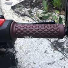 7/8" Motorcycle CNC Hand Grips Handle Bar Rubber Gel For Yamaha Kawasaki Honda