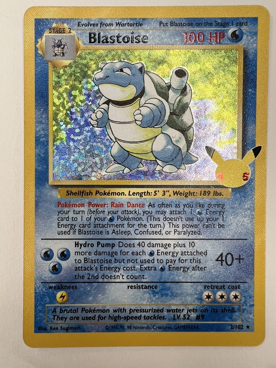 Blastoise 2/102 Pokemon Celebrations 25th Anniversary | eBay