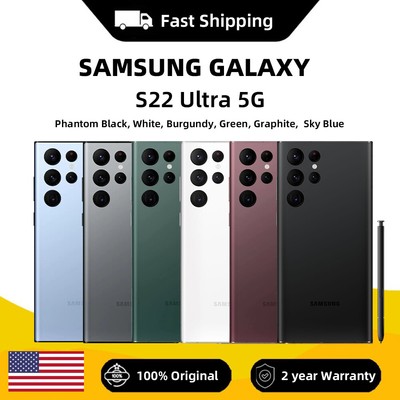 NEW SEALED SAMSUNG GALAXY S22 ULTRA 512/256/128GB S908 UNLOCKED 2 YEAR WARRANTY 