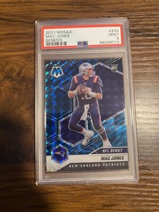 2021 Mosaic -Mac Jones GENESIS Rookie NFL Debut- Patriots- RC- SSP- PSA 9