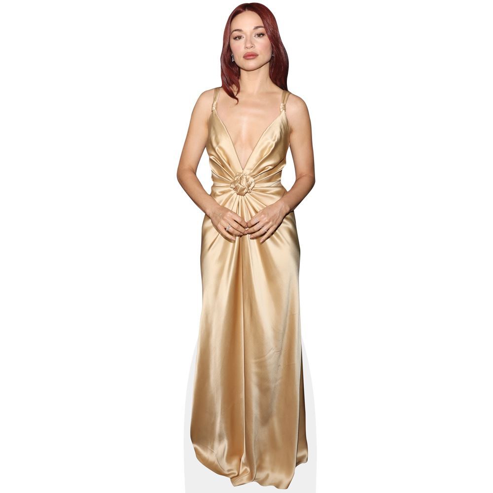 Crystal Reed (Gold Dress) Mini Size Cutout | eBay