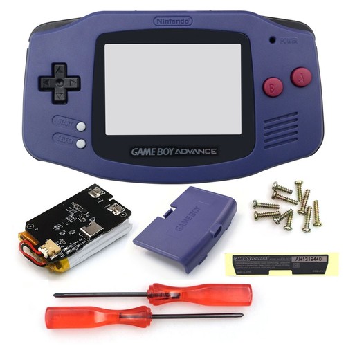 Batterie Rechargeable Mod 1800mAh Li-ion USB-C + Coque pour écran LCD GBA IPS V5/V2 - Photo 47/75