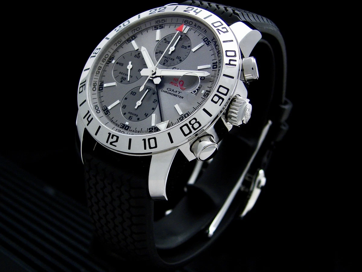 Chopard Mille Miglia GMT Grey Dial. Mint Condition with box and papers