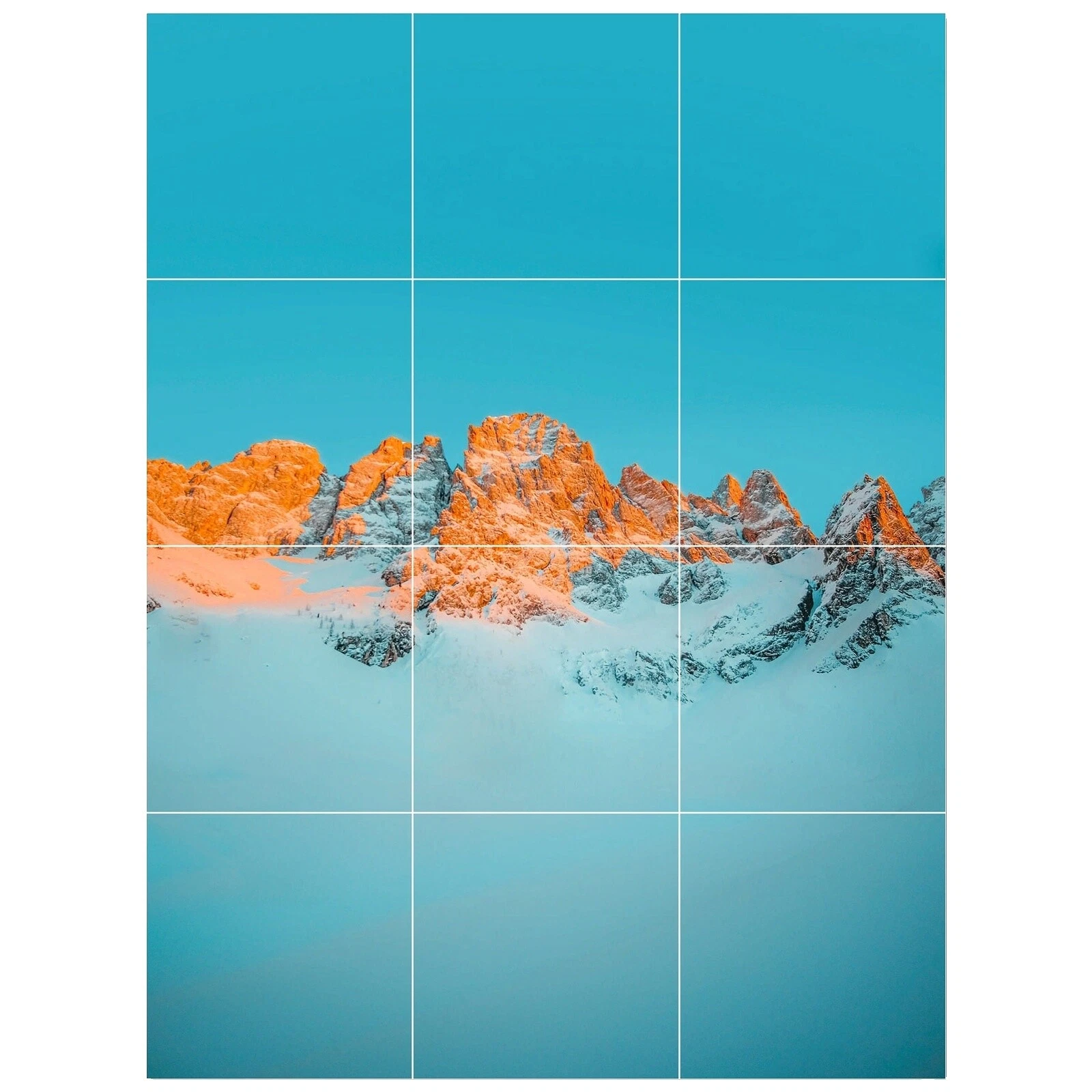 Piso contemporáneo cuadrado y azulejos de la pared