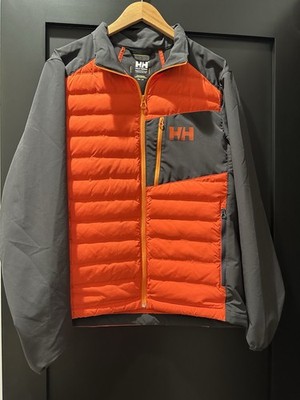 Helly Hansen Lifaloft Hybrid Insulator Jacket Mens Large Orange Gray