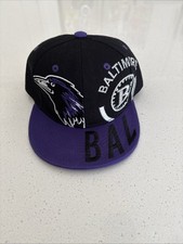 Baltimore New Youth Kids Bird Head Ravens Black Purple Era Snapback Hat Cap