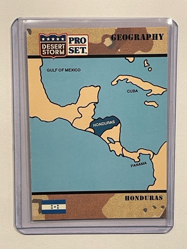 1991 Pro Set Desert Storm Card #21 Geography Honduras - 第 1/2 張圖片