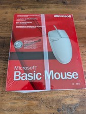 Vintage Microsoft Basic Mouse 1.0 Win Ps/2 - Pudełko zapieczętowane nieotwarte przedmioty kolekcjonerskie