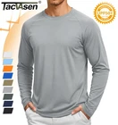 UPF50+ Men's Fishing Shirts Skin Protection Quick Dry Casual Long Sleeve Tops US