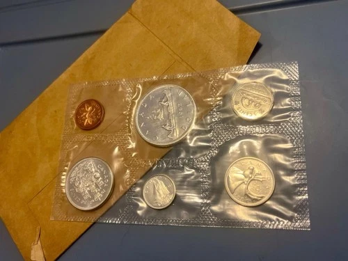 1962 Canada Royal Canadian 6-Coin Mint Set Uncirculated 1.1oz ASW Packaging