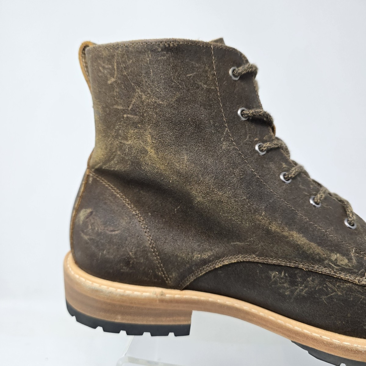 Nisolo *Scuffs* Mens 10 All Weather Martin Waxed Leather  display picture 1