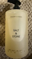 Salt Stone Bergamot and Hinoki Body Wash 15.2 Oz No Box