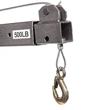 Stark USA 56076 Hydraulic Pickup Truck Crane 1100LB Capacity 360 Swivel Four