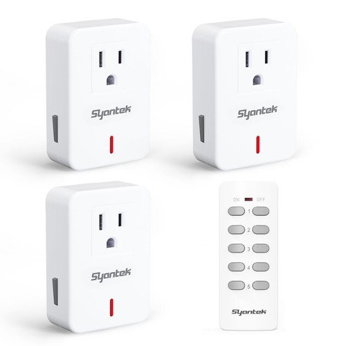 Remote Control Outlet Wireless Light Switch for Household Appliances, Expanda...