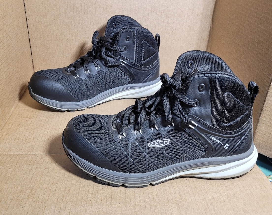 Stivali KEEN Utility Vista Energy punta media in fibra di carbonio da uomo taglia 10 5 EE WIDE