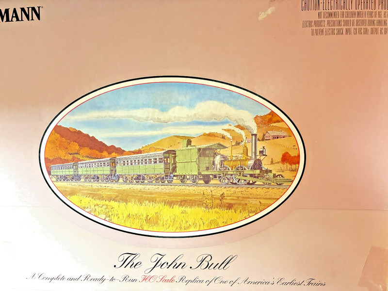 BACHMANN THE JOHN BULL TRAIN AND TRACK SET ONLY HO SCALE 1/87 EXCELLENT
