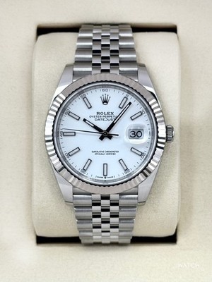 NEW 2026 Rolex Datejust 41mm 126334 Stainless Steel Jubilee White Dial
