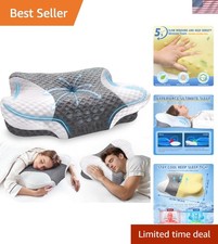 Cervical Neck Pillows with Memory Foam - Neck Pillows for Pain Relief Contour...