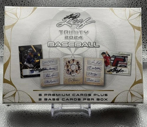 2024 Leaf Trinity Baseball MLB Factory Sealed Hobby Box