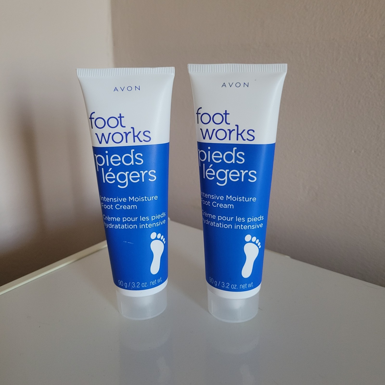 Avon Foot Works Intensive Moisture Foot Cream 3.2 oz Twin Pack