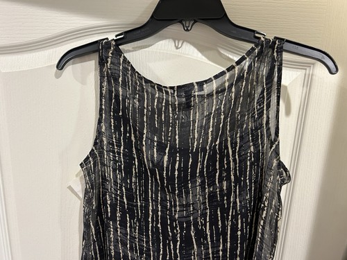 Nuova tunica Eileen Fisher senza maniche 2 pezzi top XS seta - Foto 2 di 9
