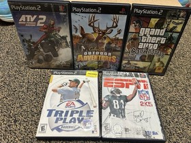 Sony Playstation 2 PS2 Console Bundle - 2 Games - Tested Works 5 GAMES