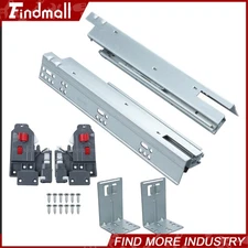 Findmall 12 Inch Undermount Soft Close Drawer Slides Full Extension 100LB Load
