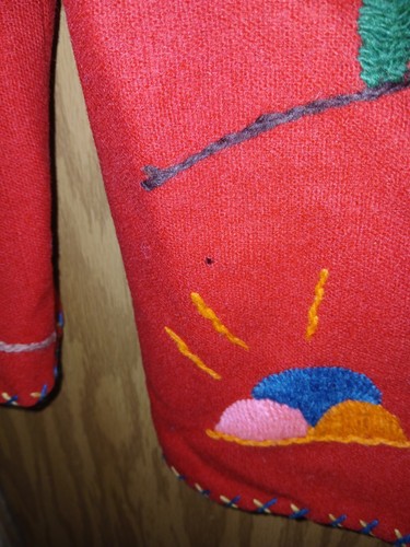 1940's Mexican Souvenir Wool Jacket Womens 36×27 Handmade Collectible Vintage - Picture 10 of 17