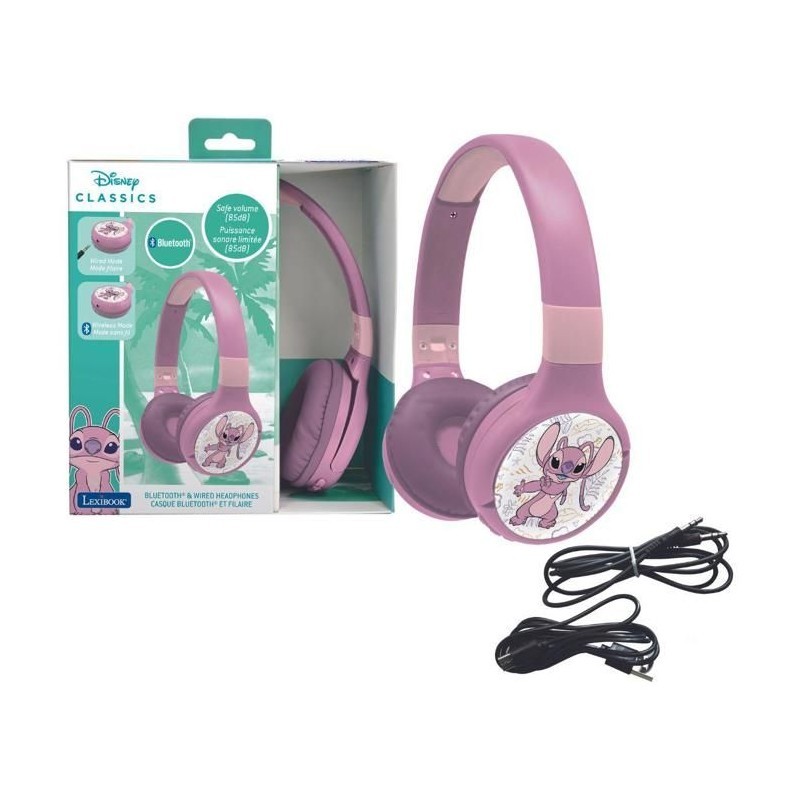 Casque 2 en 1 Bluetooth filaire enfant pour cours en ligne et jeux