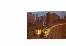 Chicago & Northwestern RY, City of Denver, Twin Cities 400 Trains Postcard