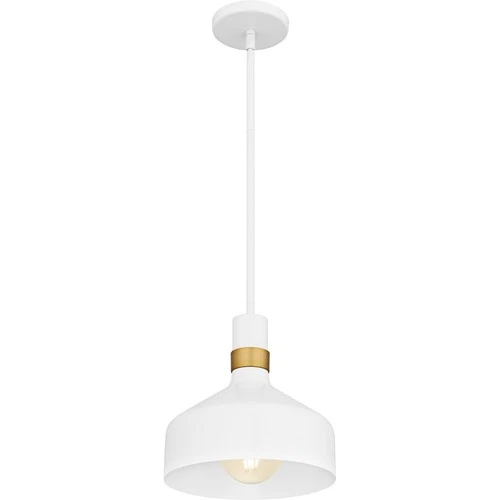 Matte White  Mini Pendant from the Arbor Collection - Picture 4 of 6
