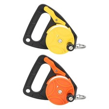 Scubas Diving Reel with Thumb Stoppers and 150ft High Visibility Line Easy Use