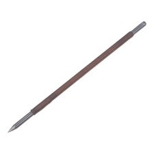 5.7" Manganese Steel Round Pointed Tip Polyester Thread Handle Wood Chisel