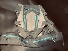 Infantino Carry On Multi-Pocket Baby Carrier Gray Blue 8-40 lbs 6 Pockets Lumbar