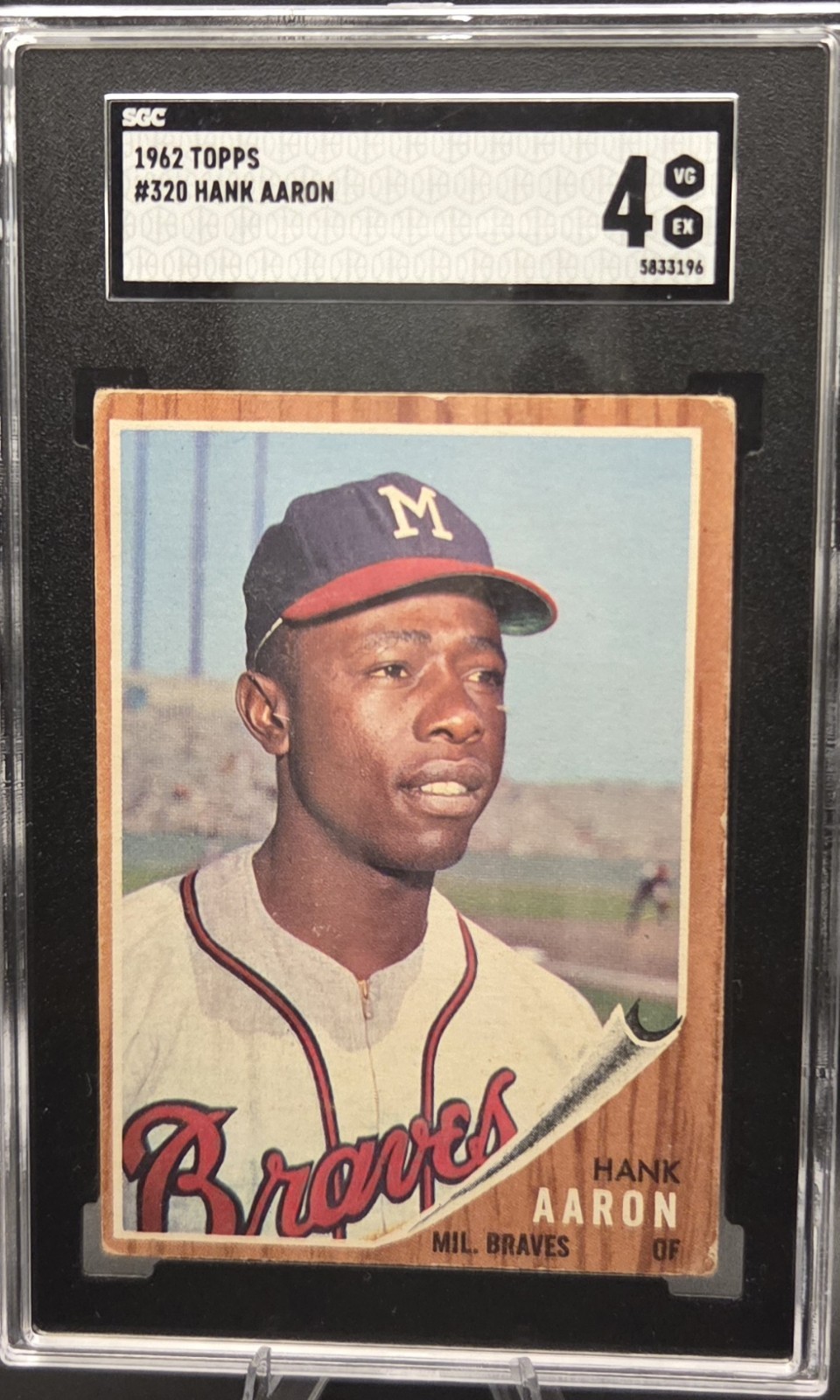 1962 Topps Hank Aaron #320 SGC 4 VG EX