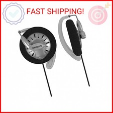 Koss KSC75 Portable On-Ear Clip Headphones, Retro Style, Ultra Lightweight, Silv