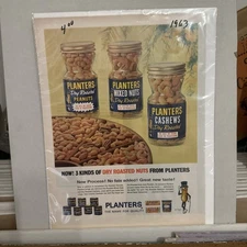 1963 Planter's Nuts / Texaco Station - Vintage Print Ad