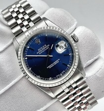 Rolex Datejust Blue 36mm (16220) 1997, Box, Papers