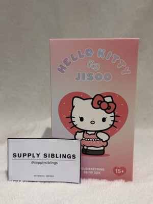 Hello Kitty x Jisoo BLACKPINK Plush Keyring Blind Box Random 1pc New Sealed