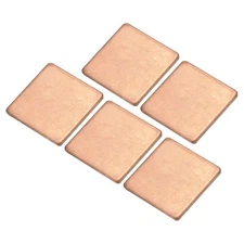 5 Set Heatsink Copper Sheet Shim 1.5mm Thickness, 20x20mm Pad Thermal Tape